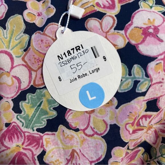 NWT Floral Mahogany Pink Robe - Large - Picture 7 of 9